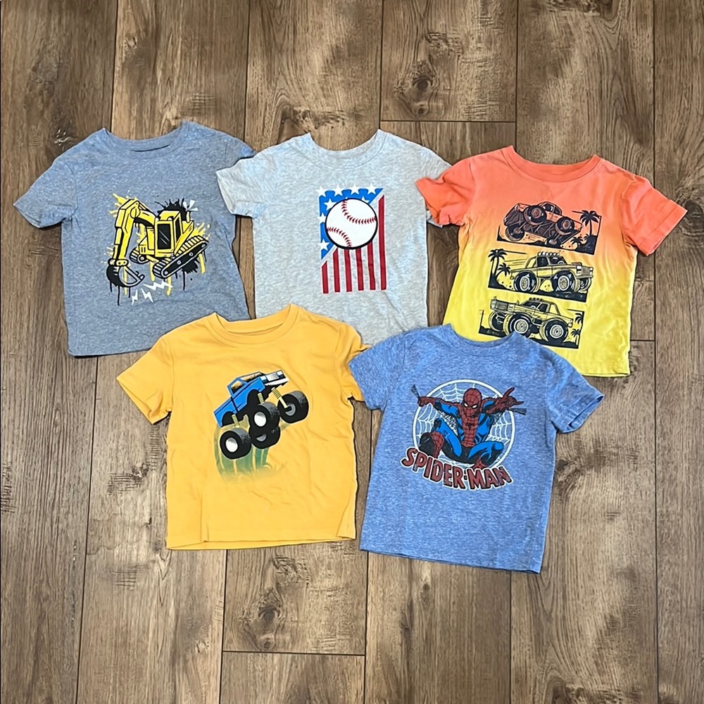 Lot of 5 Toddler T-Shirts